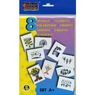 Blo Pen - Schablonen 8er Pack gemischte Motive - A+ -