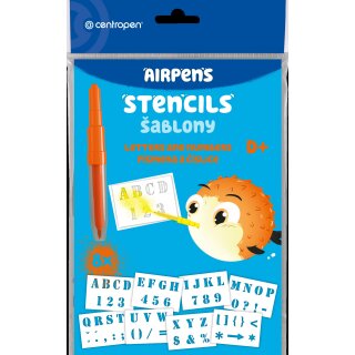 Blo Pen - Schablonen 8er Pack Buchstaben & Zahlen - D+ -
