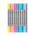 Fasermaler "Dick - Dünn , Pastell- Farben" 10er Pack Strichstärke 2 + 3 mm