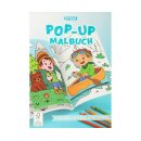 Malbuch Pop-up Malbuch A4 - 8 Seiten , 2fach sortiert