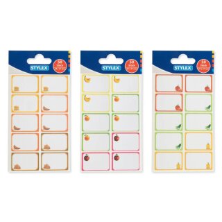 Etiketten-  Gefrieretiketten weiß, mit Motiv -  50 Stück  3,7 x 2,4 cm , selbstklebend