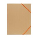 Sammelmappe Einlegemappe , Dreiklapp DIN A 3 aus 100% Recyclingkarton mit farbigen Gummizug, sortiert