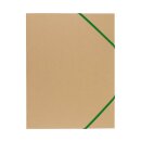 Sammelmappe Einlegemappe , Dreiklapp DIN A 3 aus 100% Recyclingkarton mit farbigen Gummizug, sortiert