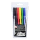 Fasermaler "BOOM" mit einer 2 mm Spitze, 6er Set im PP- Etui