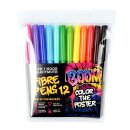Fasermaler "BOOM" mit einer 2 mm Spitze, 12er...