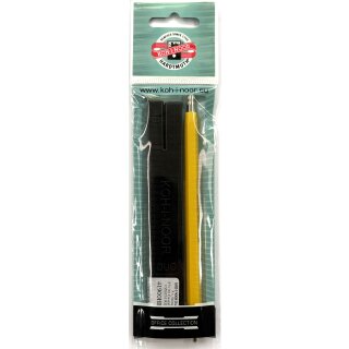 Druckbleistift Set  " Versatil " Metall / Kunststoff - farblich sortiert - 1 Stift 5211 + 2 Ersatzgraphitminen - Gradation HB, im Polybeutel