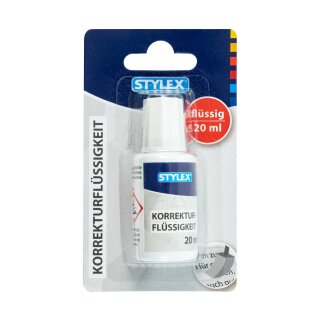 Korrektur- Flüssigkeit  20 ml, mit Schwamm zum Auftragen, auf Blisterkarte