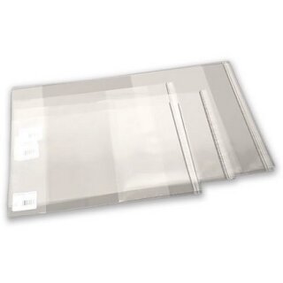 Buchhülle - Buchumschlag 30,0 cm x 54,0 cm, transparent aus PP-Material