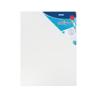 Malpappe / Malkarton Stylex - 30 x 40 cm, Stärke 3 mm, 100 % Baumwollgewebe