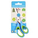 Schere - Bastelschere Kinderschere- Rundspitze, Extra Soft Grip ,13,5 cm - Blau -