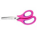 Schere - Bastelschere Kinderschere- Rundspitze, Extra Soft Grip ,13,5 cm - Rosa -