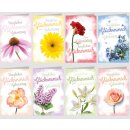 Glückwunschkarten  Geburtstag / Blumenmotiv - mit...