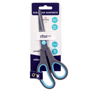Schere - Allzweckschere spitz , Soft Grip , Teflon-Beschichtung - 19,0 cm
