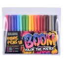Fasermaler "BOOM" mit einer 2 mm Spitze, 18er...