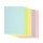 Tonzeichenpapier A4 110 g/m² - 20 Blatt kopfgeleimt, 5 Pastellfarben- sortiert,