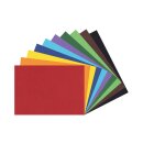Fotokarton A4 Block kopfgeleimt- farbig sortiert, 10 Blatt 300 g/qm