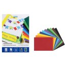 Fotokarton A4 Block kopfgeleimt- farbig sortiert, 10 Blatt 300 g/qm