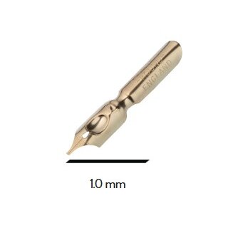 Schriftfedern - Kalligrafiefedern HI-70/L1,0 mm Bandzugfedern linksgeneigt, im 5er Pack