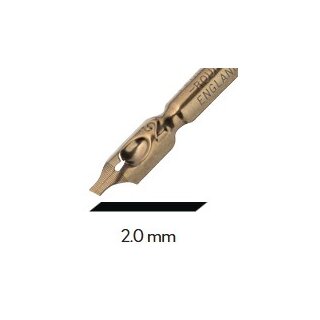 Schriftfedern - Kalligrafiefedern HI-70/L2,0 mm Bandzugfedern linksgeneigt, im 5er Pack