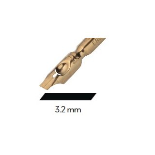 Schriftfedern - Kalligrafiefedern HI-70/L3,2 mm Bandzugfedern linksgeneigt, im 5er Pack