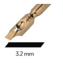 Schriftfedern - Kalligrafiefedern HI-70/L3,2 mm Bandzugfedern linksgeneigt, im 5er Pack