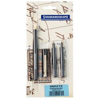 Kalligrafie Füller- Set  "Standardgraph Special Set" inkl. Tintenpatronen, im Blister
