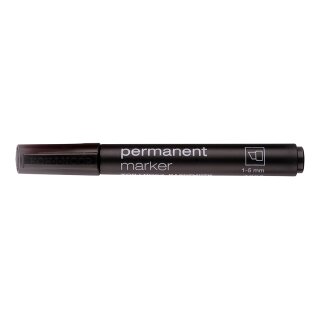 Marker Permanent- Marker 1 - 5 mm Keilspitze - schwarz - Koh-I-Noor