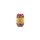 Bindeband Papier- Geschenkband / Bastelband 10 m x Ø 2mm - WEISS / ROT -