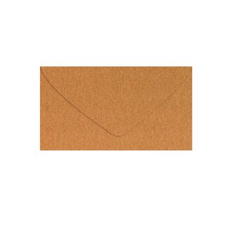 Briefumschläge  DIN Lang- Format "Metallic Kupfer" ohne Fenster, 20er Pack