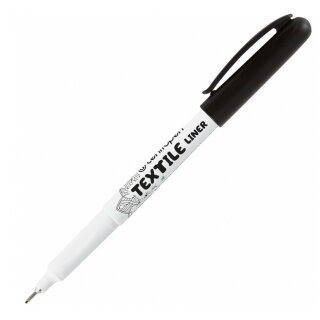 Textilmarker - Textilliner "Konturenmarker schwarz"  0,6-0,8 mm  Rundspitze