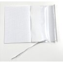 Buchhülle - Buchumschlag 21,5 cm x 38,0 cm, transparent aus PP-Material