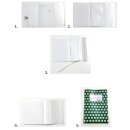 Buchhülle - Buchumschlag 21,5 cm x 38,0 cm, transparent aus PP-Material