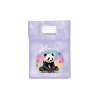 Dokumententasche - Heftbox A4 , PP- Material "Panda"  mit Klettverschluss