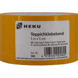 Klebeband- Verlegeband doppelseitig 50 mm x 5 m