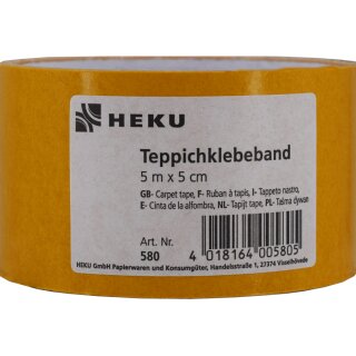 Klebeband- Verlegeband doppelseitig / Teppichklebeband  50 mm x 5 m