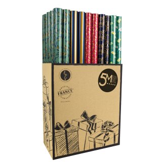 Geschenkpapier " Everyday Design 5 m x 70 cm , ca. 50 g/m² , sortiert