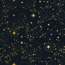 Geschenkpapier "Gold/Schwarz Chic Design" 2 m x 70 cm , ca. 60 g/m² , sortiert