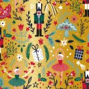 Geschenkpapier "Kinder- Weihnatsdesign" 2 m x 70 cm , ca. 60 g/m² , sortiert