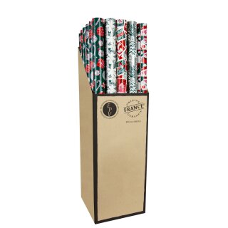Geschenkpapier "Weihnachts- und Winterdesign" 2 m x 70 cm , ca. 50 g/m² , sortiert