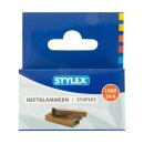 Heftklammern  Nr. 24/6 - 1000 Stück, verkupfert - Schenkellänge 6 mm, auf Blisterkarte