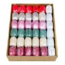 Geschenkband Eiknäuel „Poly-Glitter“ Farb-Mix, 10 m x 5 mm , im 2er Pack