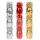 Geschenkband Eiknäuel- Set "Metallic 3+6" 3 Eiknäuel + 6 Rosetten, farblich sortiert