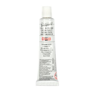 Temperafarbe 16 ml Tube Titanweiß