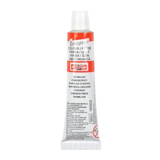 Temperafarbe 16 ml Tube Zinoberrot VE10
