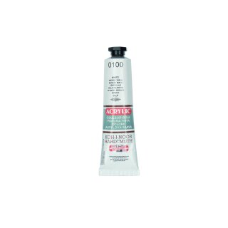 Acrylfarbe 40 ml Tube White 0100 VE5