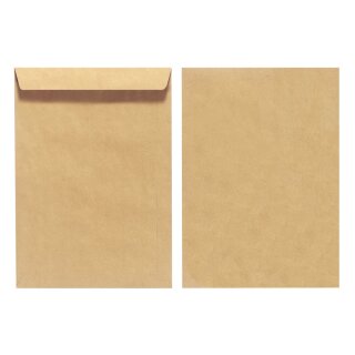 Versandtaschen B4 braun ohne Fenster 5er Pack nassklebend