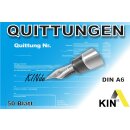 Quittungsblock Standard A 6 50 Blatt geleimt VE25