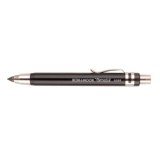 Druckbleistift Metall - schwarz 5,6 mm Mine, mit...