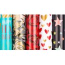 Geschenkpapier  " Classic " 2,0 m x 70 cm , ca. 56 g/m²  ,  sortiert