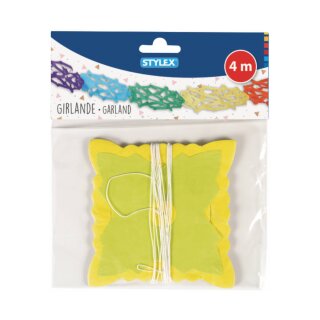 Girlande Partygirlande 4 m sortiert VE20